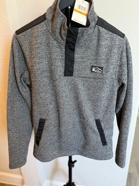 Spyder Charcoal Heather Men's Quarter-Zip Pullover S